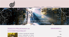 Desktop Screenshot of lichtkristallverlag.de