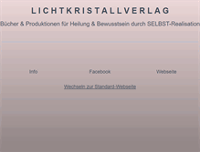 Tablet Screenshot of lichtkristallverlag.de